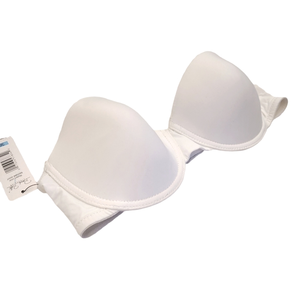 New with Tags Rene Rofe White Strapless Bra 36C - Picture 4 of 7